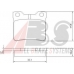 36975 ABS Комплект тормозных колодок, дисковый тормоз