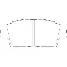 DBP371392 DURON Комплект тормозных колодок, дисковый тормоз