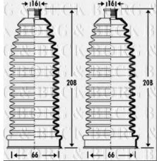 BSG3278 BORG & BECK Пыльник, рулевое управление