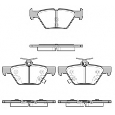 P17383.02 WOKING Комплект тормозных колодок, дисковый тормоз