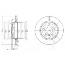 BG3787 DELPHI Тормозной диск