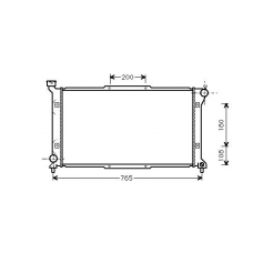 SU2036 AVA Радиатор, охлаждение двигателя
