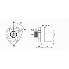 054022628010 MAGNETI MARELLI Генератор