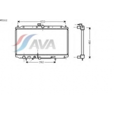 MT2112 AVA Радиатор, охлаждение двигателя