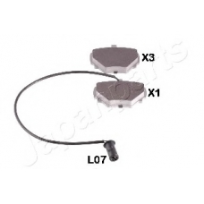 PP-L07AF JAPANPARTS Комплект тормозных колодок, дисковый тормоз