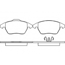 MDB3022 MINTEX Комплект тормозных колодок, дисковый тормоз