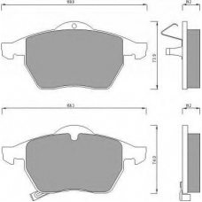 AC667181D AC Delco Комплект тормозных колодок, дисковый тормоз