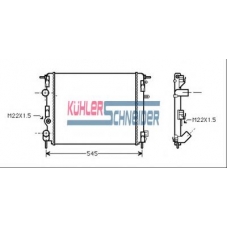0900481 KUHLER SCHNEIDER Радиатор, охлаждение двигател