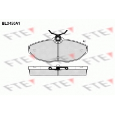 BL2450A1 FTE Комплект тормозных колодок, дисковый тормоз