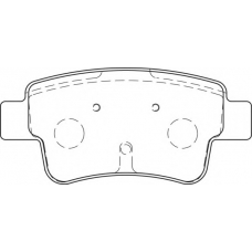 FD7265A NECTO Комплект тормозных колодок, дисковый тормоз