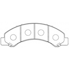 FP0825 FIT Комплект тормозных колодок, дисковый тормоз