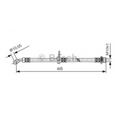 1 987 481 242 BOSCH Тормозной шланг