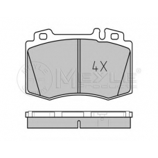 025 232 7117/PD MEYLE Комплект тормозных колодок, дисковый тормоз