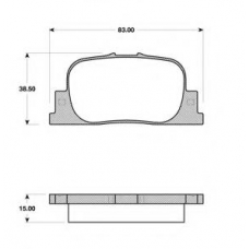 BLF1383 QUINTON HAZELL Комплект тормозных колодок, дисковый тормоз