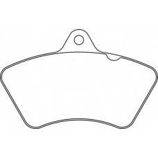 CVP319 DON Комплект тормозных колодок, дисковый тормоз