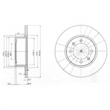 BG2218 DELPHI Тормозной диск