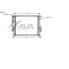 BW2099 AVA Радиатор, охлаждение двигателя