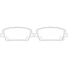 FP8196 FIT Комплект тормозных колодок, дисковый тормоз