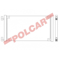 3022K81X POLCAR Skraplacze klimatyzacji