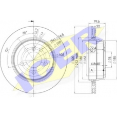 78BD2218-2 ICER Тормозной диск