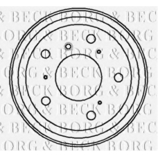 BBR7049 BORG & BECK Тормозной барабан