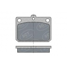 SP 159 SCT Комплект тормозных колодок, дисковый тормоз