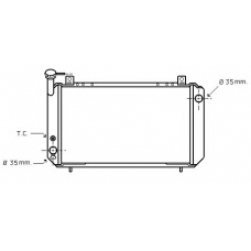 N656-16 ASHUKI Радиатор, охлаждение двигателя