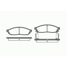 0111 02 KAWE Комплект тормозных колодок, дисковый тормоз