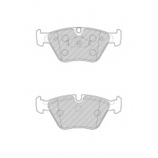 FDB4752 FERODO Комплект тормозных колодок, дисковый тормоз