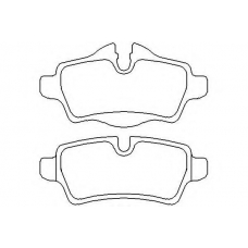 MDB2930 MINTEX Комплект тормозных колодок, дисковый тормоз