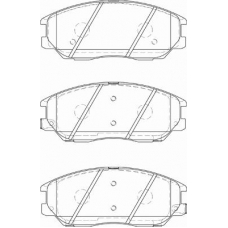 FD7319A NECTO Комплект тормозных колодок, дисковый тормоз