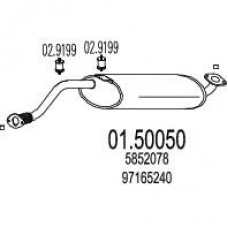 01.50050 MTS Средний глушитель выхлопных газов
