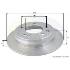 ADC1090 COMLINE Тормозной диск