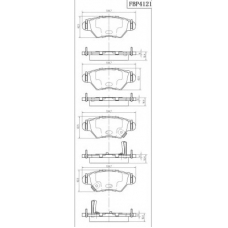 FBP4121 FI.BA Комплект тормозных колодок, дисковый тормоз