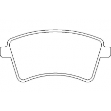 MDB2963 MINTEX Комплект тормозных колодок, дисковый тормоз