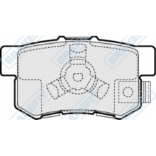 PD3204 APEC Комплект тормозных колодок, дисковый тормоз