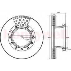 567135B BENDIX Тормозной диск