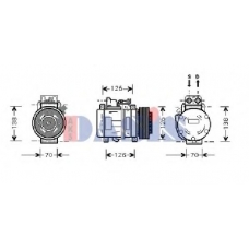 851032N AKS DASIS Компрессор, кондиционер