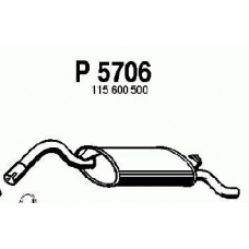 P5706 FENNO Глушитель выхлопных газов конечный