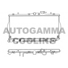 103938 AUTOGAMMA Радиатор, охлаждение двигателя
