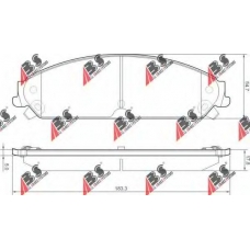 37511 OE ABS Комплект тормозных колодок, дисковый тормоз