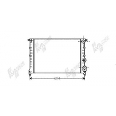 43002108 VAN WEZEL Радиатор, охлаждение двигателя