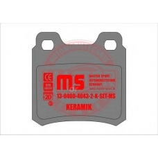 13-0460-4043-2-C-SET MASTER-SPORT Комплект тормозных колодок, дисковый тормоз