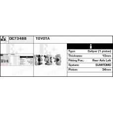 DC73488 EDR Тормозной суппорт