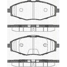 8110 21002 TRISCAN Комплект тормозных колодок, дисковый тормоз