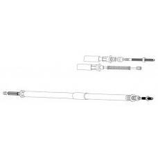 AR02102 KAWE Трос, стояночная тормозная система