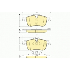 6113742 GIRLING Комплект тормозных колодок, дисковый тормоз