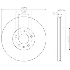 MDC1705 MINTEX Тормозной диск