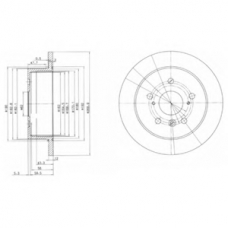 BG3736 DELPHI Тормозной диск