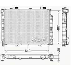 DRM17088 DENSO Радиатор, охлаждение двигателя